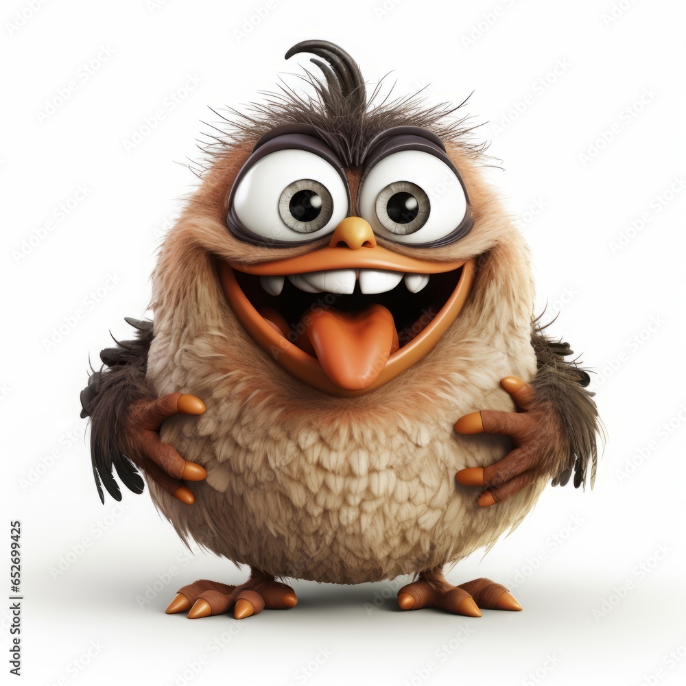 Obraz premium monster children's character. Cartoon design element on white background.