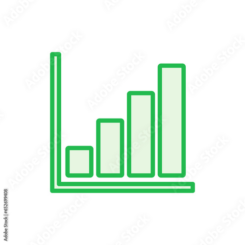 Growing graph Icon set. Chart icon. diagram icon