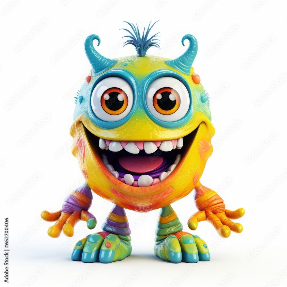 monster children's character. Cartoon design element on white background. monster children's character. Cartoon design element on white background.
