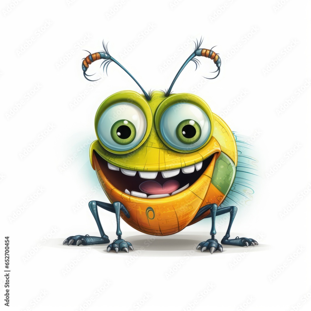insect monster on a white background character. insect monster on a white background character.