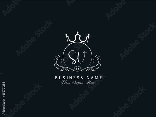 SV, sv Logo Letter, Minimalist Feminine Sv Logo For Your Luxury Shop