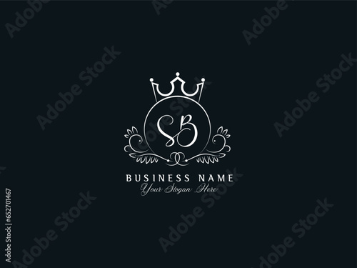 SB, sb Logo Letter, Minimalist Feminine Sb Logo For Your Luxury Shop photo