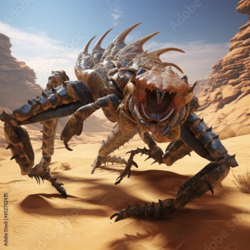 monster in the desert. photo