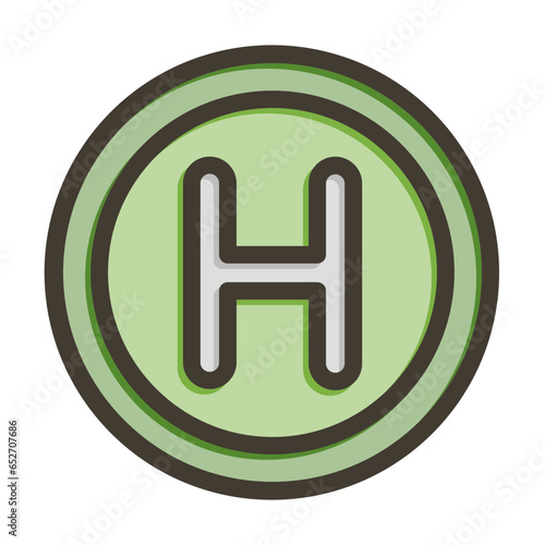 Hedgetrade Vector Thick Line Filled Colors Icon Design photo