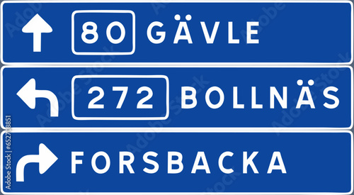 Road signs in Sweden, Signs giving information, Additional panels