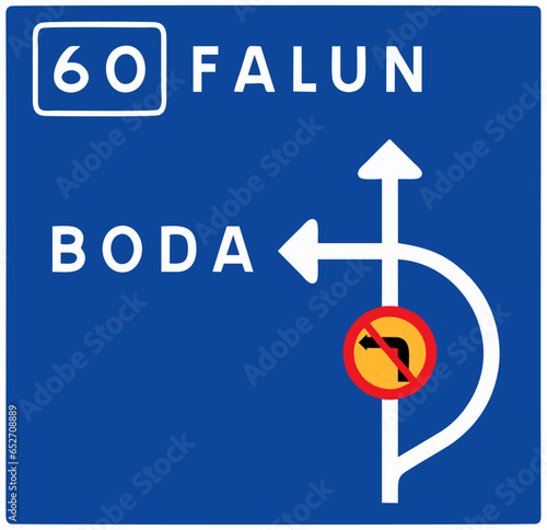 Road signs in Sweden, Signs giving information, Additional panels