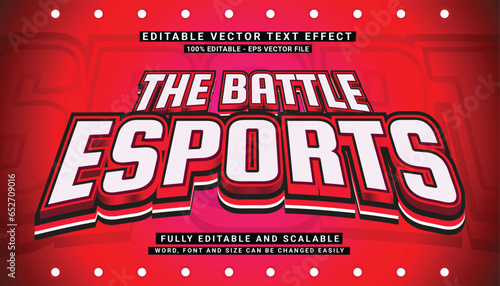 ESPORT SPORT 3D TEXT EFFECT EDITABLE VECTOR SOCCER FOOTBALL BASKET BADMINTON RED LIGHT GLOW IN THE DARK
