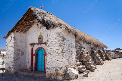 Adobekirche von Parinacota, Parinacota,Chile