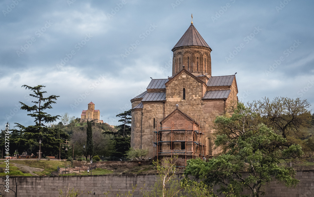 Church of Assumption in Metekhi area of Tbilisi city, Georgia