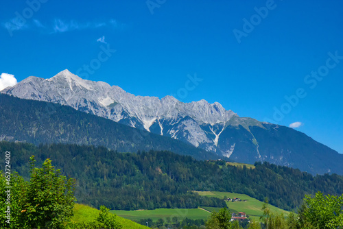 View of the city of Innsbruck and mountains © Vladislav Gajic