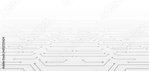 Cyber connection on the white background. Hi-tech communication design. Electronic vector illustration. Abstract modern digital science technology futuristic circuit board.