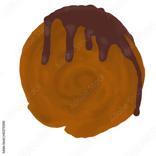 Wall Mural Sweet chocolate timbering