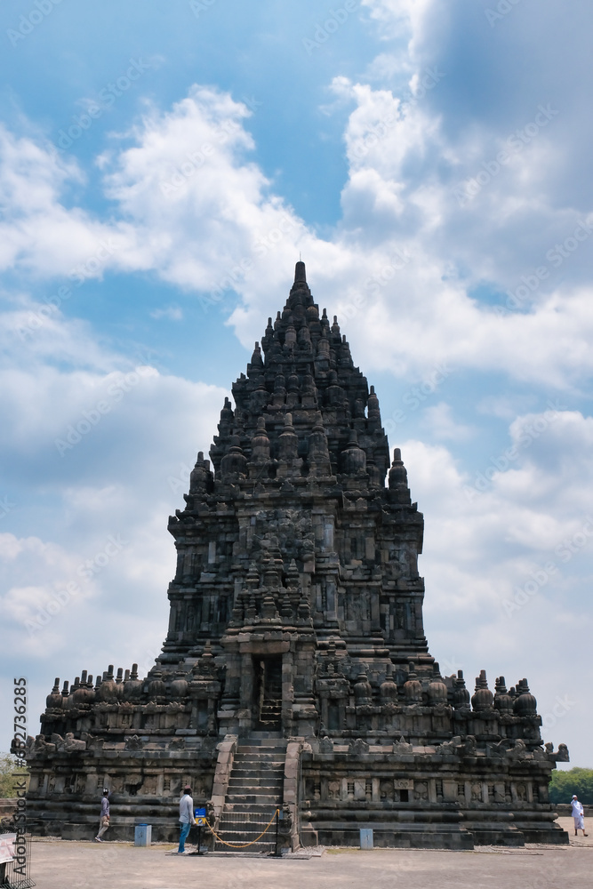 Candi Wishnu, one of the large temples at Prambanan compound in Yogyakarta, Indonesia