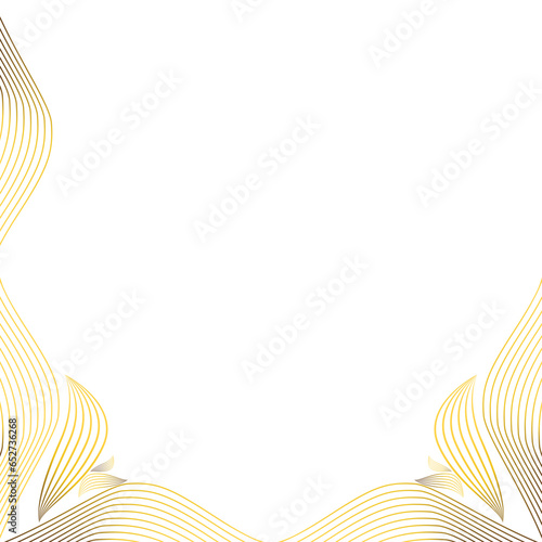 elegant gold floral frame