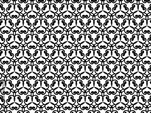 black seamless pattern, black gift wrapping paper