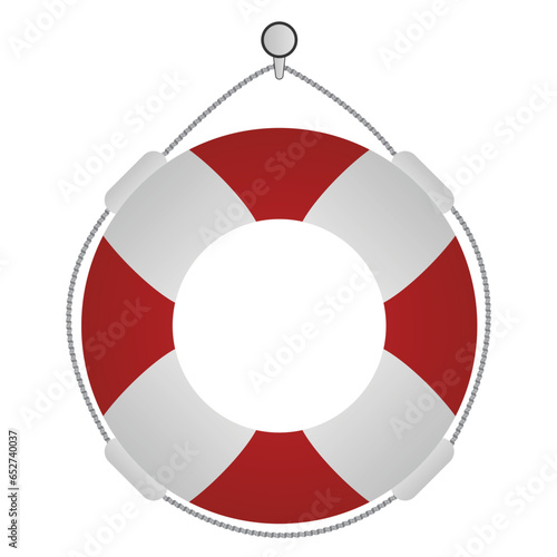 Marine Lifebuoy Water Safety Isolated