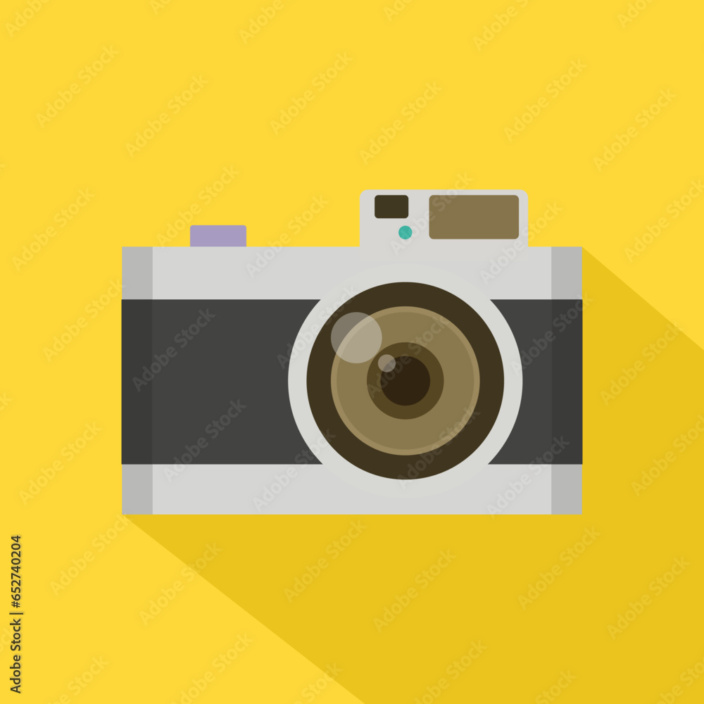 Fototapeta premium illustration of a retro camera in frame, vector illustration