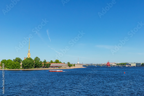 View of the Neva and the Peter and Paul Fortress.