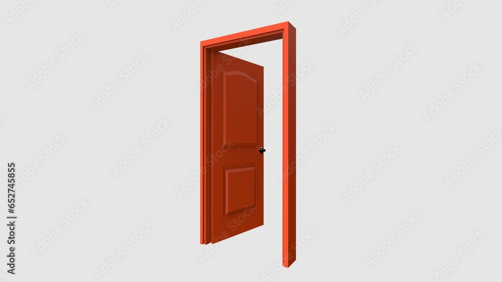 isolated door illustration 3d rendering isolated door illustration 3d rendering