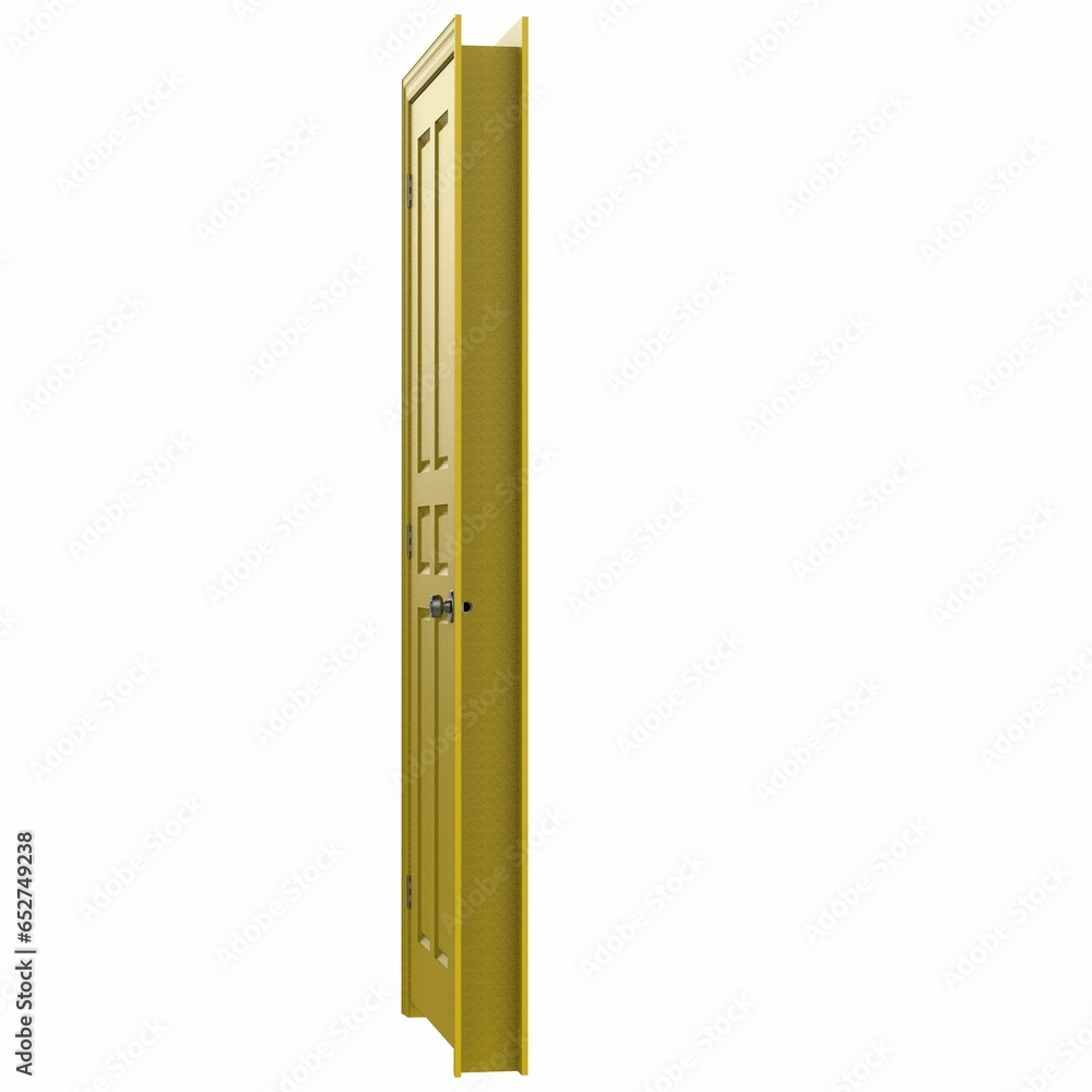 open isolated door closed 3d illustration rendering open isolated door closed 3d illustration rendering