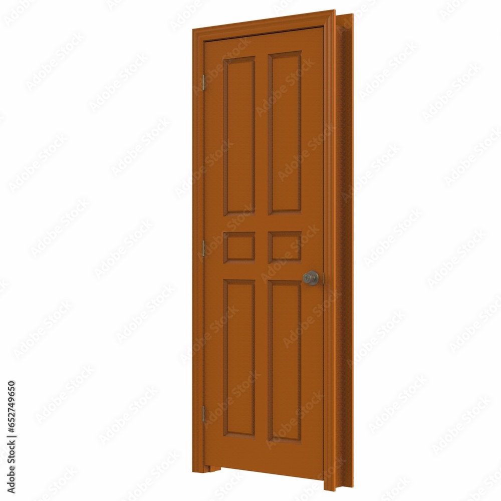 open isolated door closed 3d illustration rendering open isolated door closed 3d illustration rendering