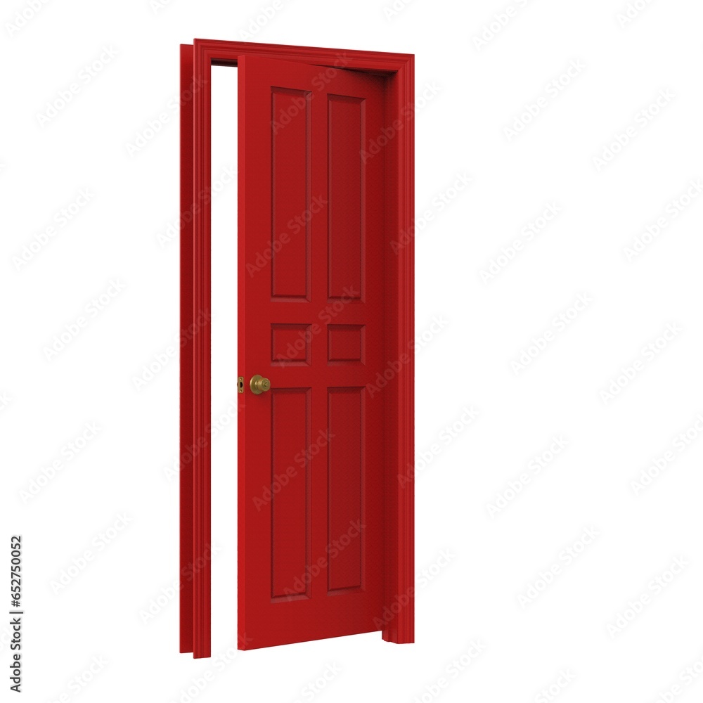 open isolated door closed 3d illustration rendering open isolated door closed 3d illustration rendering