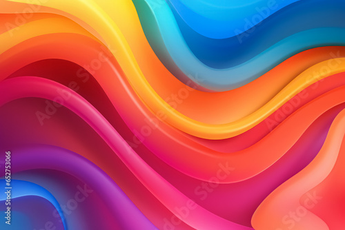 Trendy dynamic wavy lines abstract gradient background. Colorful fluid modern presentation backdrop.