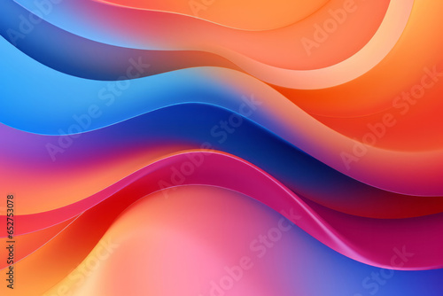 Trendy dynamic wavy lines abstract gradient background. Colorful fluid modern presentation backdrop.