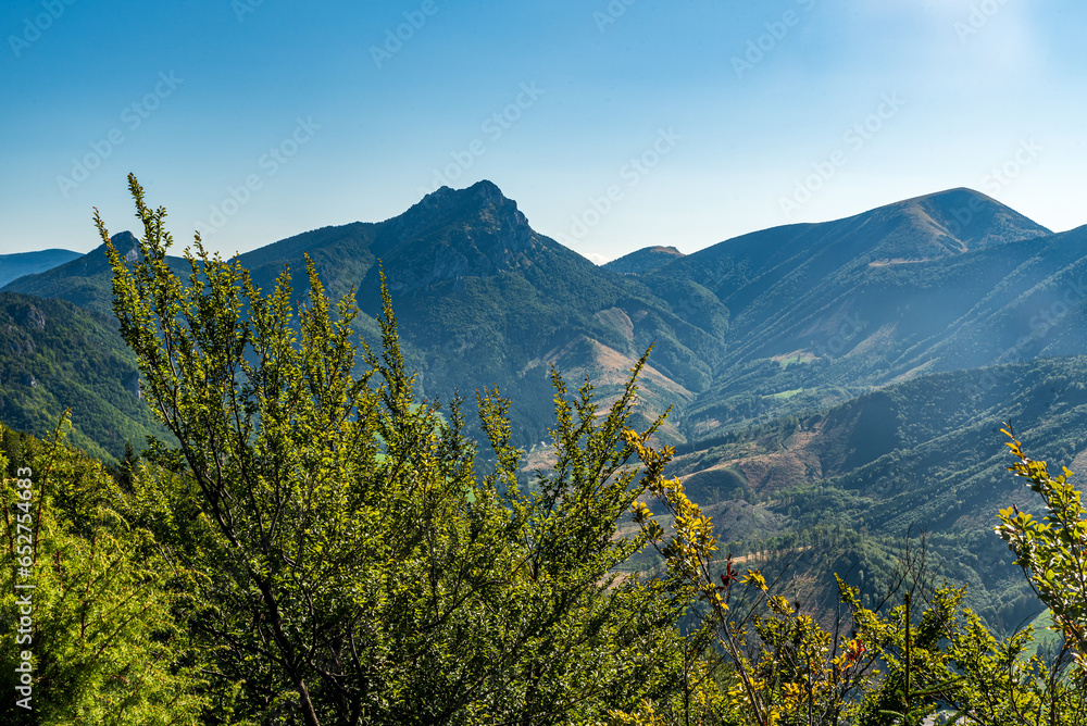 Maly Rozsutec, Velky Rozsutec and Stoh hills from Sokolie hill in Mala Fatra mountains in Slovakia Maly Rozsutec, Velky Rozsutec and Stoh hills from Sokolie hill in Mala Fatra mountains in Slovakia