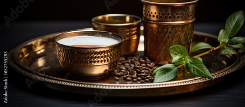Traditional cup used to serve South Indian Filter coffee made of either brass or stainless steel