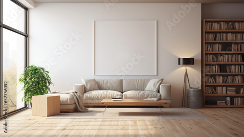 Interior design of showcase living room, Generative AI © khwanchai