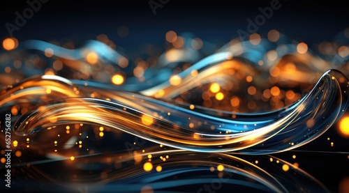 Abstract 3D Background with Luminous Glow