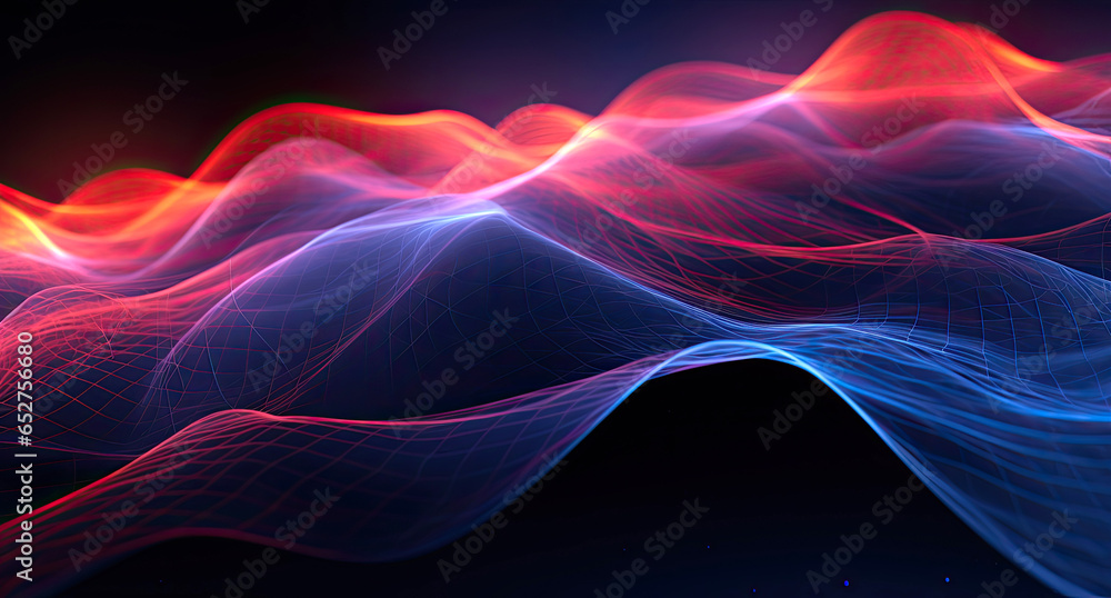 Abstract light wave background. illustration.