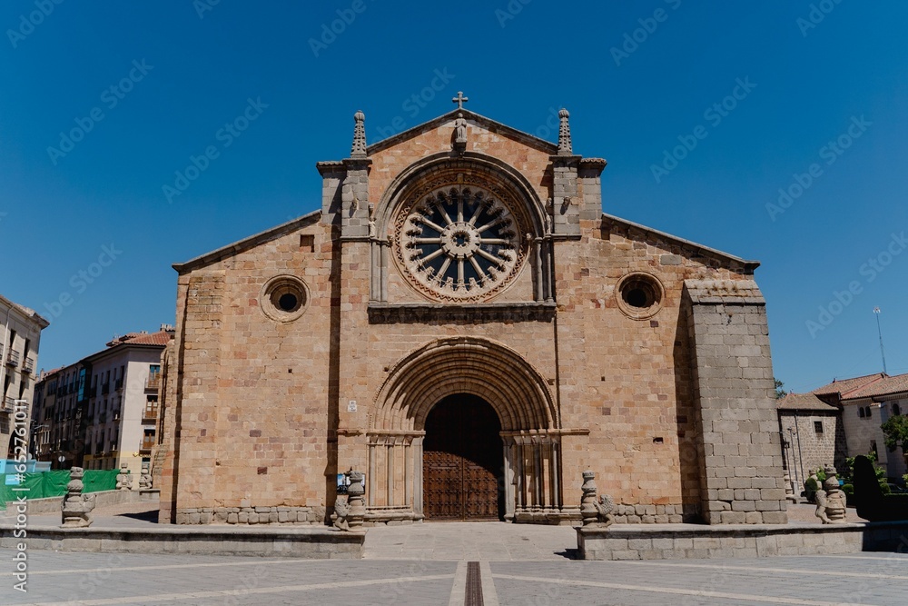 Church of San Pedro is an impressive architectural structure in the historic city of Avila, Spain