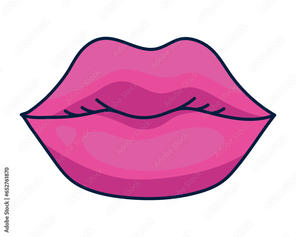 nineties pop art style mouth nineties pop art style mouth