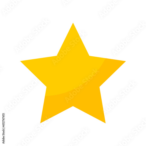 Star icon symbol isolated on white background