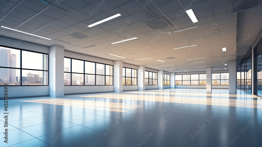 empty office space with an interior