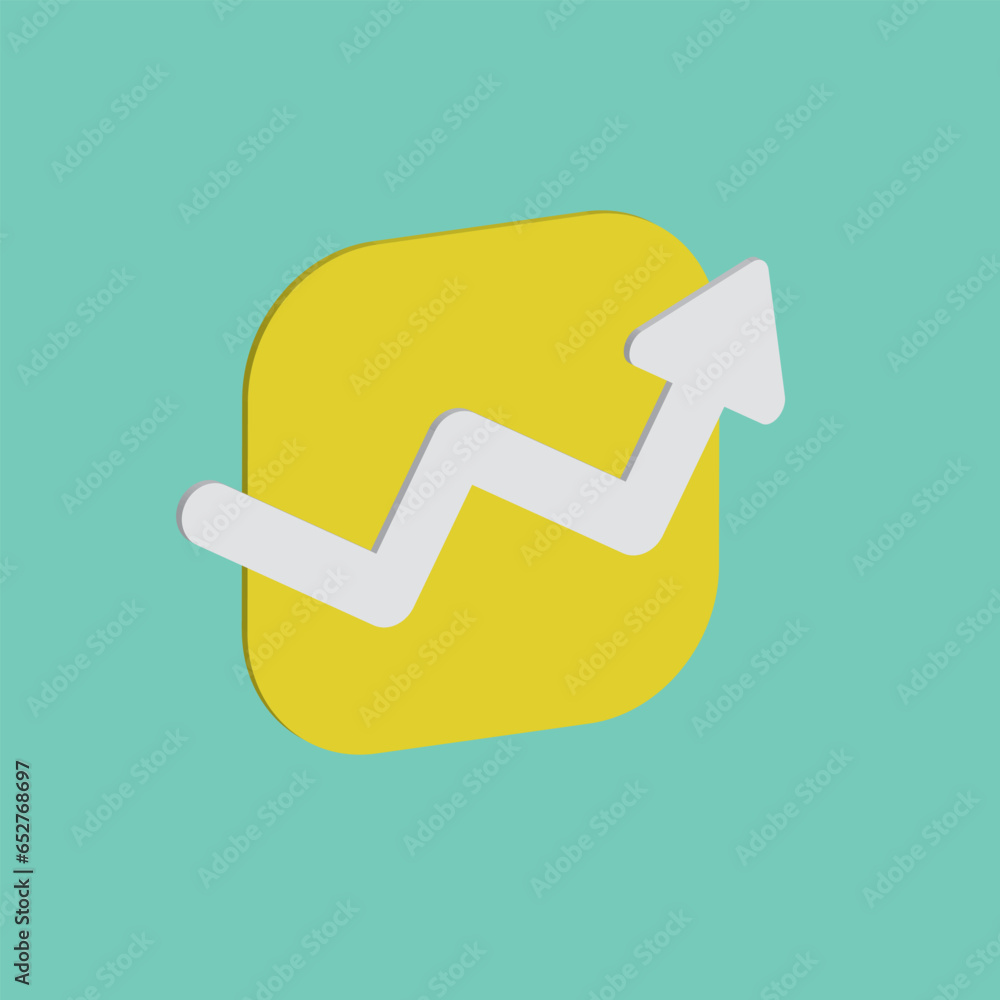 Illustration of a graph shaped message bubble Illustration of a graph shaped message bubble