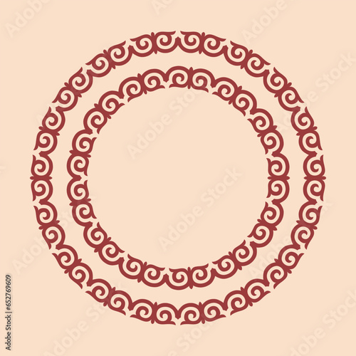 Vector ornamenrt of kazakh, Asian ethnic decorative vector 
 