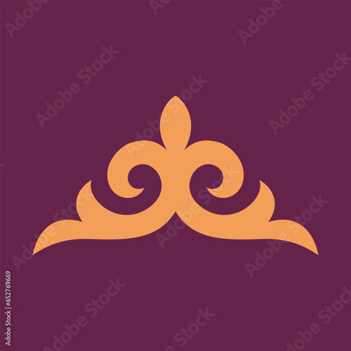 Vector ornamenrt of kazakh, Asian ethnic decorative vector 
 