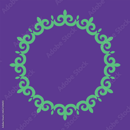Vector ornamenrt of kazakh, Asian ethnic decorative vector 
 