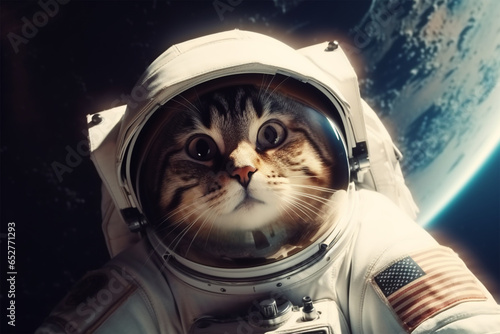 space astronaut cat