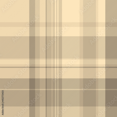 Fabric pattern check of tartan background seamless with a plaid vector textile texture.