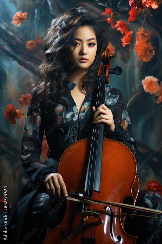 girl plays the viola