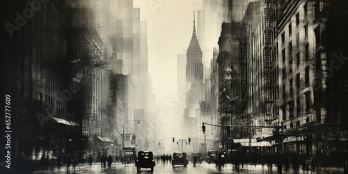 AI generated. old city . NY style city. © killykoon