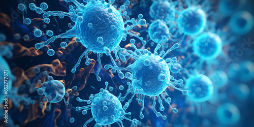 3d illustration abstract viral infection causing chronic disease. hepatitis viruses, influenza virus h1n1, flu, cell infect organism, aids. virus abstract background.
 photo