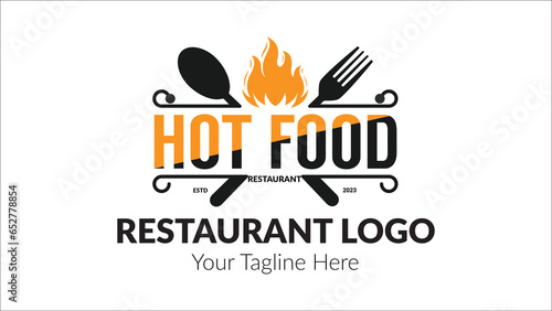Restaurant vector logo design fully editable high quality.