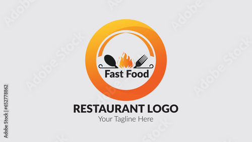 Restaurant food vector logo design fully editable high quality.