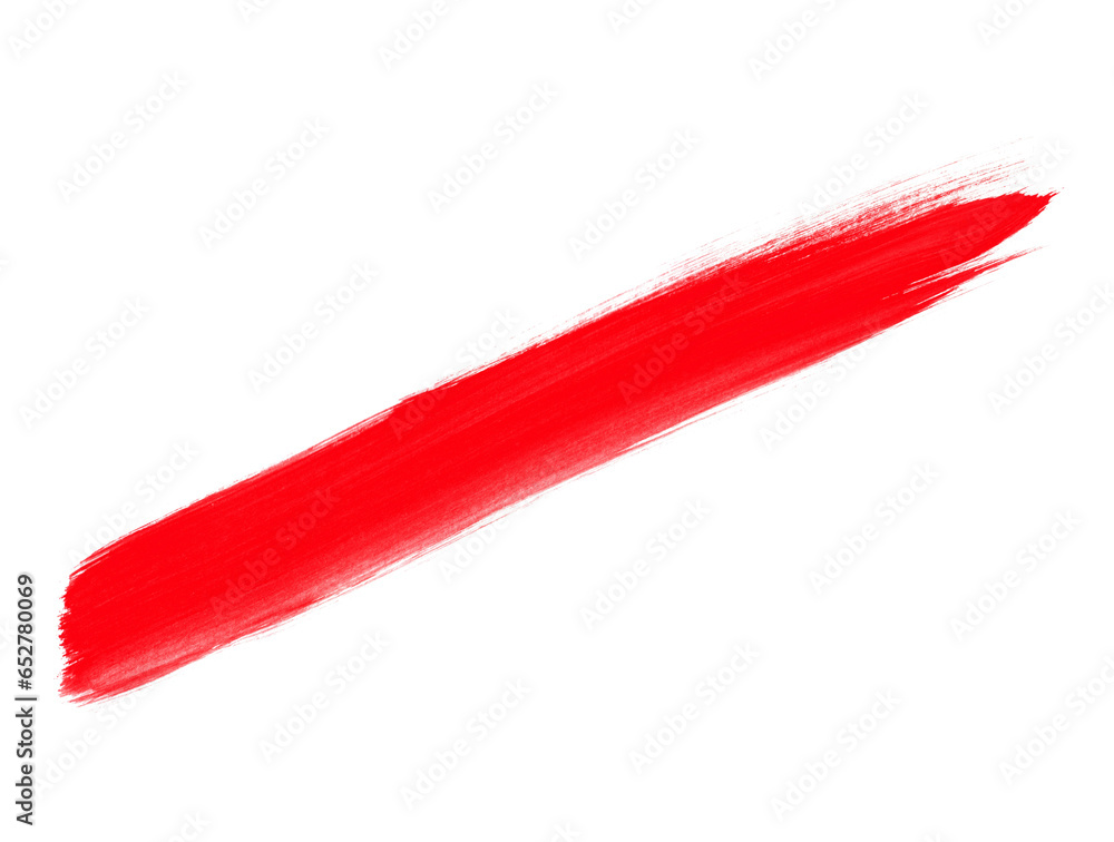 Diagonaler Pinselstreifen mit roter Farbe Diagonaler Pinselstreifen mit roter Farbe