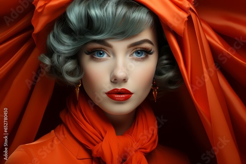 Retro inspired vintage makeup style, Generative AI © Shooting Star Std